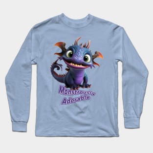 My Cute Monster, "Monstrously Adorable" Long Sleeve T-Shirt